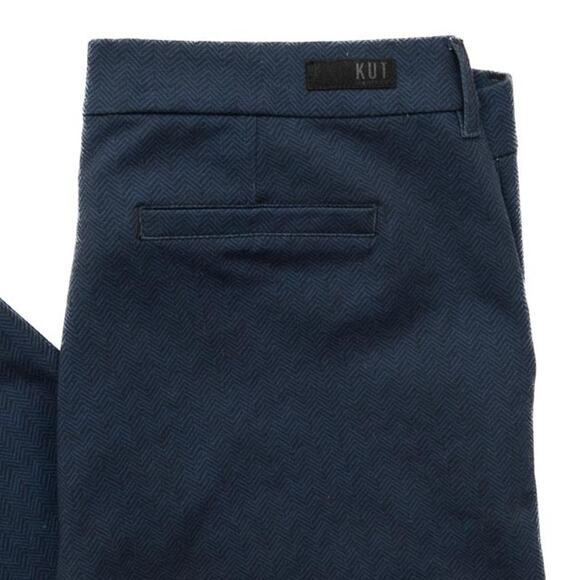 Kut From The Kloth Blue High Rise Fab Ab Design Trousers Pants Size 16 - Picture 4 of 13